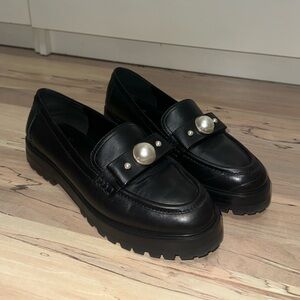 Kate Spade Prima Pearl Flats (Black, Size 7)